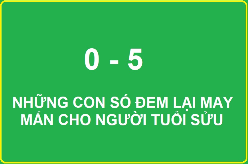 Những con số may mắn của 12 con giáp với tuổi Sửu