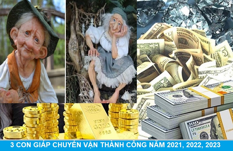 3 Con giáp chuyển vận thành công năm 2021, 2022, 2023