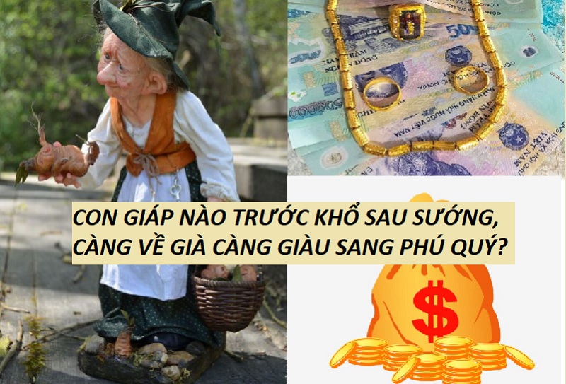 TOP 3 con giáp đắng trước ngọt sau, càng về già càng giàu sang phú quý, tiền vàng đầy két sắt