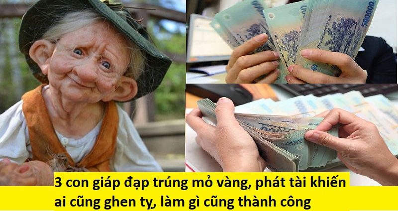 3 con giáp đạp trúng mỏ vàng, phát tài khiến ai cũng ghen tỵ, làm gì cũng thành công