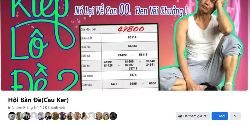 Danh sách những hội bàn đề trên Facebook 