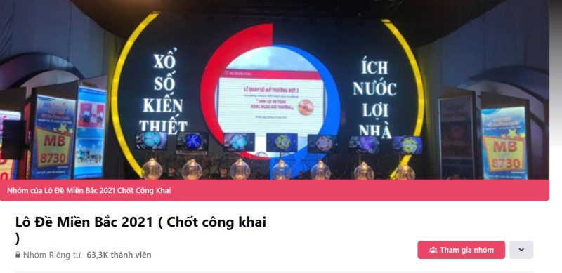 Lô đê miền Bắc 2021 (Chốt công khai) - Nhóm Facebook