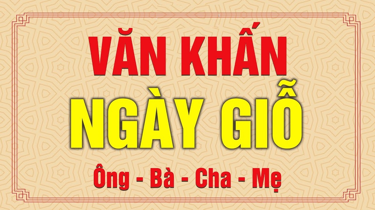 Văn khấn ngày giỗ ông bà, cha mẹ chi tiết nhất