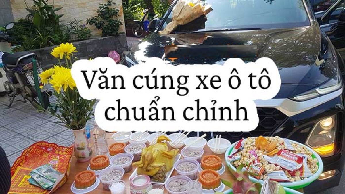 Văn khấn cúng xe, lễ vật cúng xe chi tiết