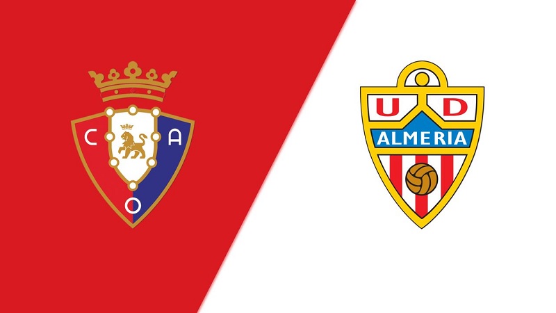 Link trực tiếp Osasuna vs Almeria 21h15 ngày 13/5 Full HD