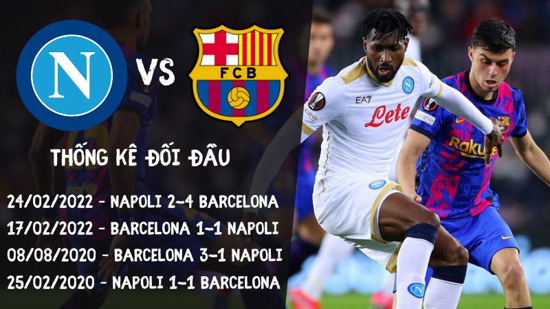 Lịch sử đối đầu trận Napoli vs Barcelona