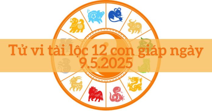 Tử vi hàng ngày mệnh tài lộc 12 con giáp trong ngày 9/5/2025