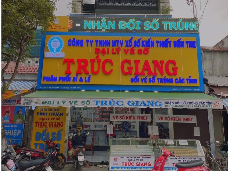 đổi vé số trúng ở Bến Tre