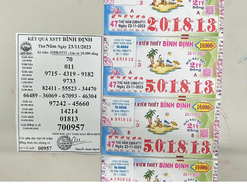 đổi vé số trúng ở Bình Định 4