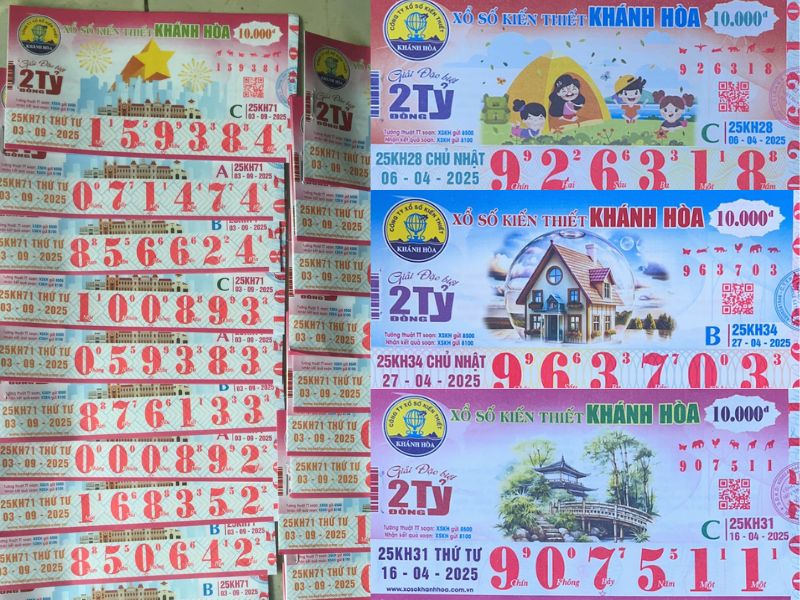 Đổi vé số trúng ở Khánh Hoà
