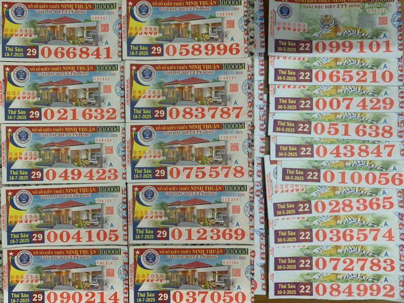 đổi vé số trúng ở Ninh Thuận