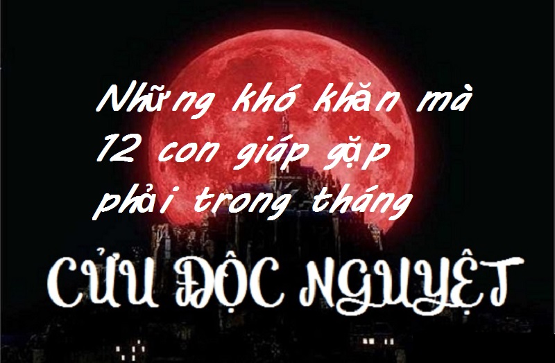 Những khó khăn mà 12 con giáp gặp phải trong tháng Cửu Độc