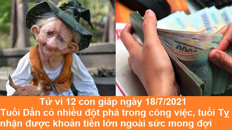 Tử vi 12 con giáp ngày 18/7/2021: Tuổi Dần có nhiều đột phá trong công việc, tuổi Tỵ nhận được khoản tiền lớn