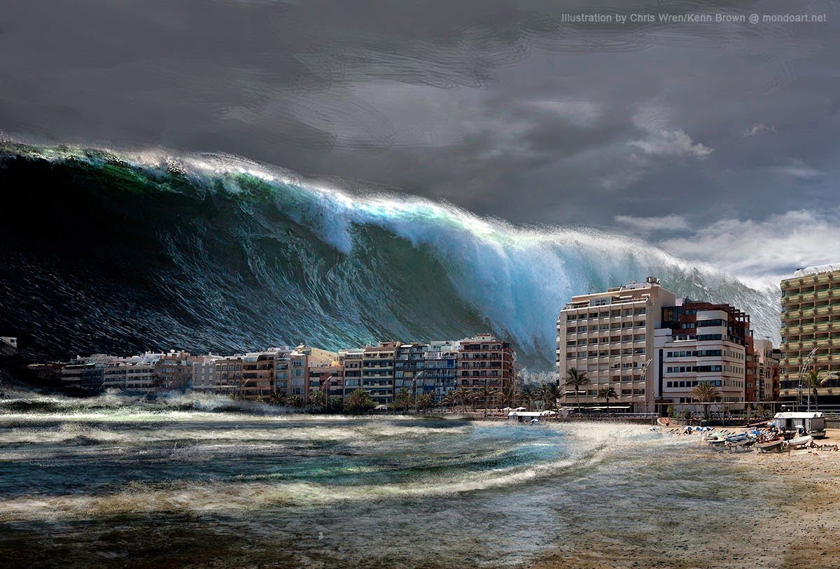 Mơ thấy sóng thần đánh con gì? Mơ sóng thần cuốn trôi