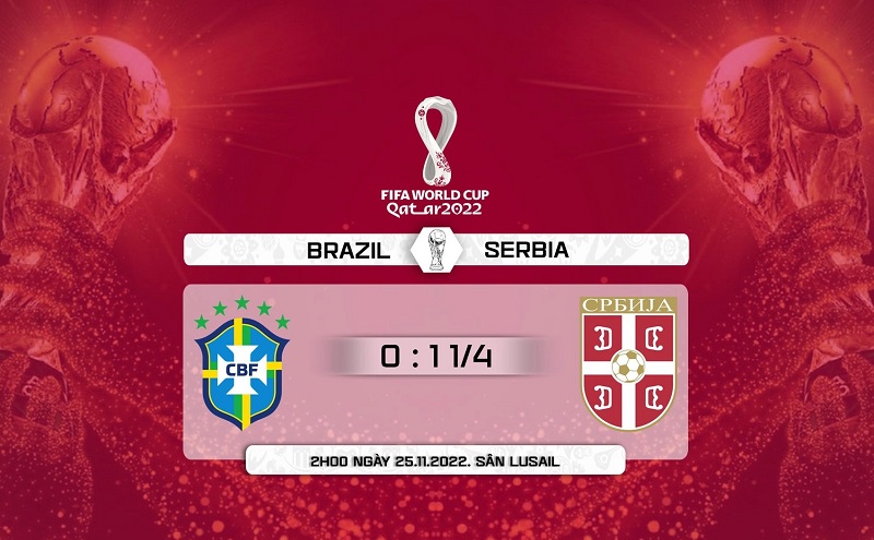 Link trực tiếp Brazil vs Serbia 2h ngày 25/11 Full HD