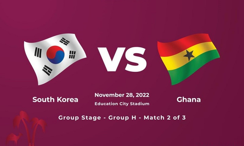 Link trực tiếp Hàn Quốc vs Ghana 20h ngày 28/11 Full HD
