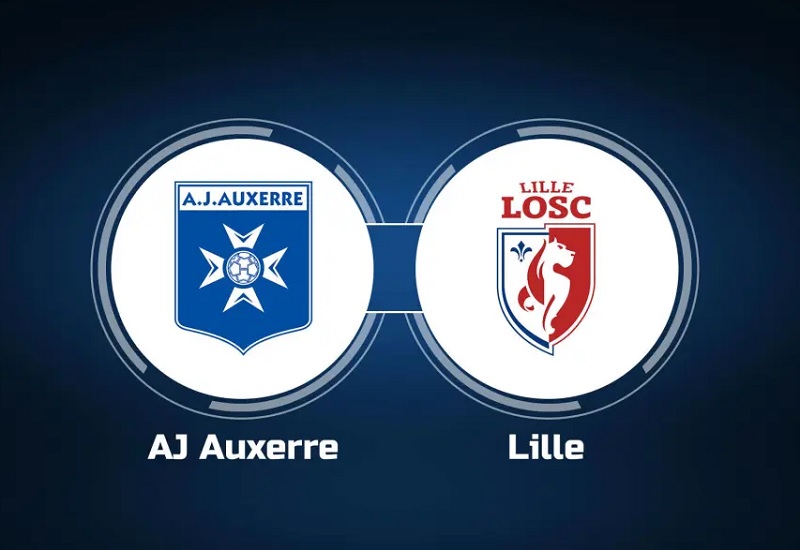 Link trực tiếp AJ Auxerre vs Lille 22h ngày 22/4 Full HD